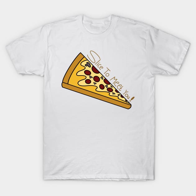 "Pizza Perfection: Slice to Meet You! Unleash the Flavorful Fun in Every Bite!" T-Shirt by Pixelzone